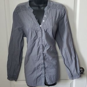 Grey Peasant Western Top